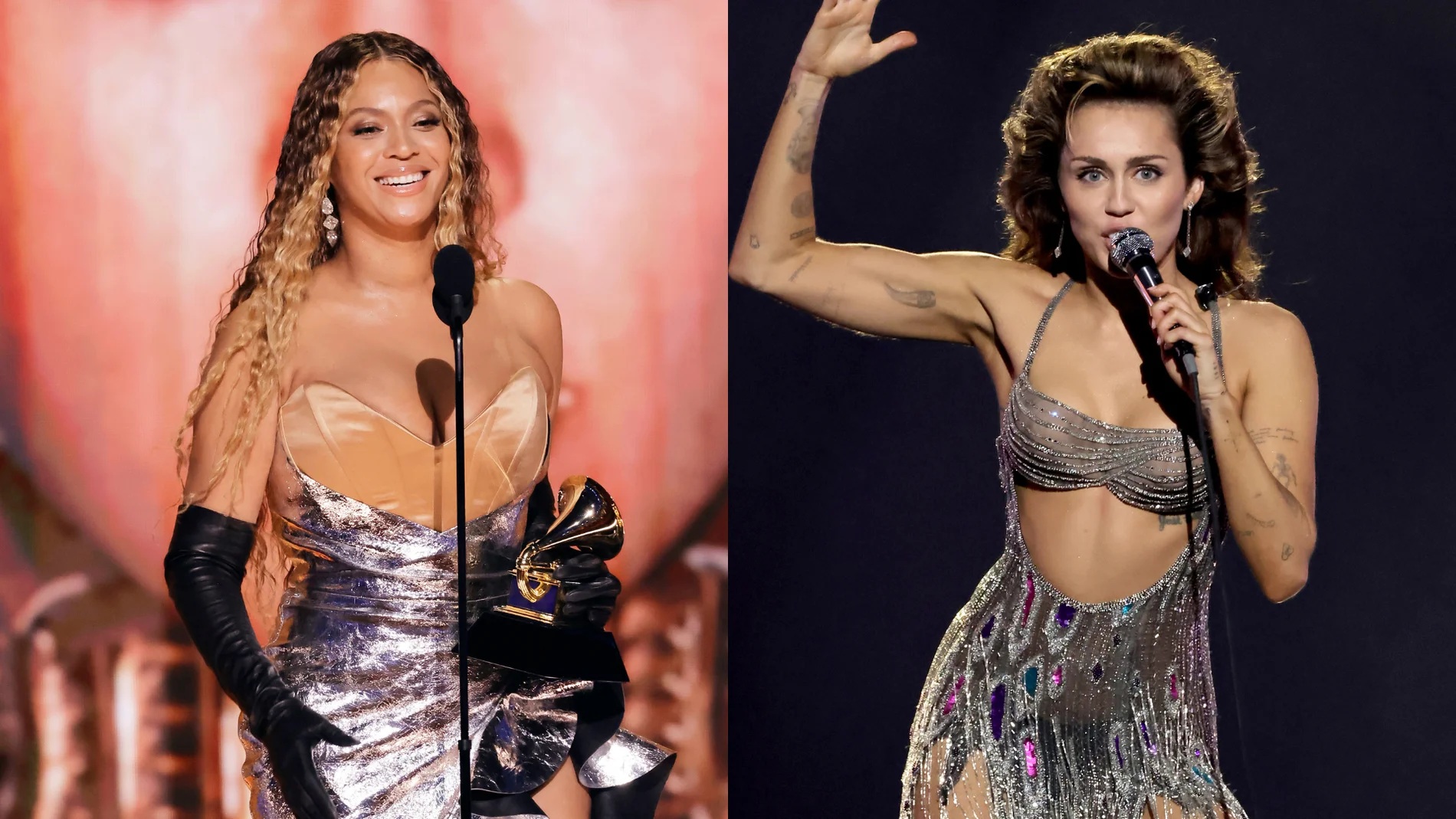 Beyoncé y Miley Cyrus revolucionaron la escena musical con su