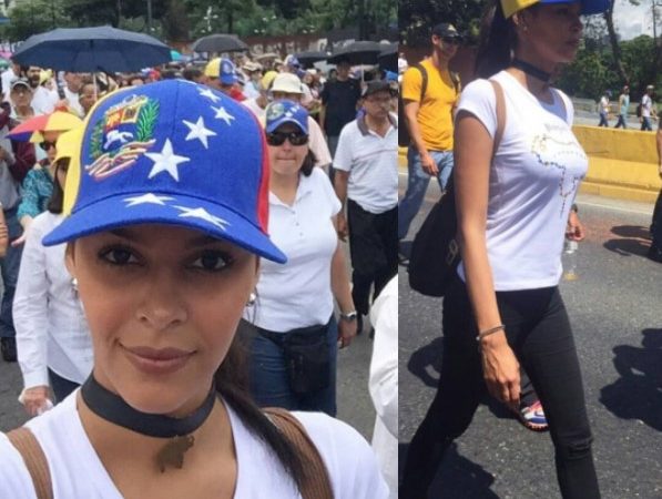 En pleno escenario y con bandera en mano, Miss Venezuela 2016 confiesa lo que vivió en las protestas [Video]