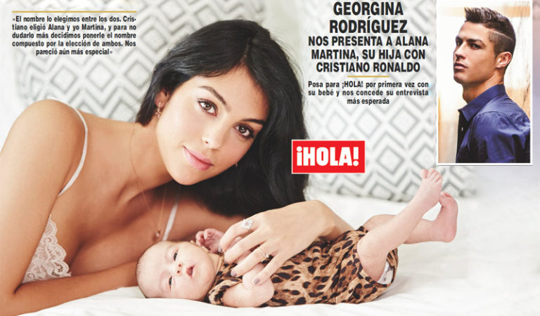 Georgina Rodríguez, novia de Cristiano Ronaldo nos presenta a Alana Martina ?