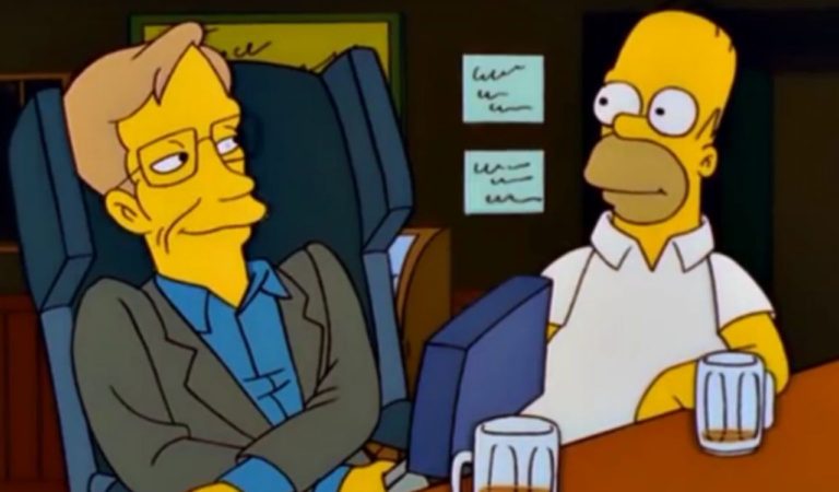 Con este emotivo mensaje «Los Simpson» rinden homenaje a Stephen Hawking