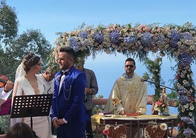 Adriana Peña y Manuel Rodríguez celebraron su boda entre nubes ??⛅️