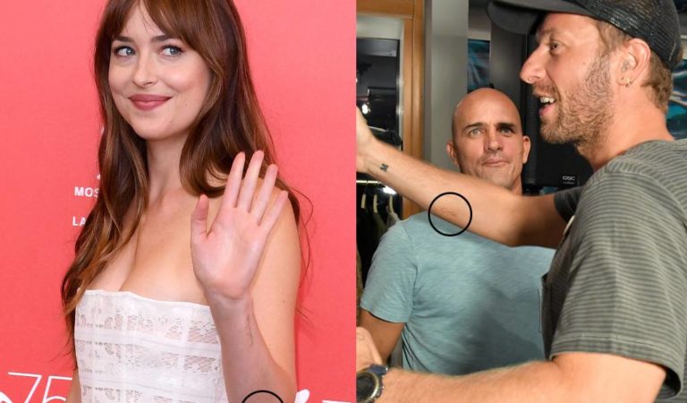 ¡Enamorados! Dakota Johnson y Chris Martin confirman su amor con un mismo tatuaje??