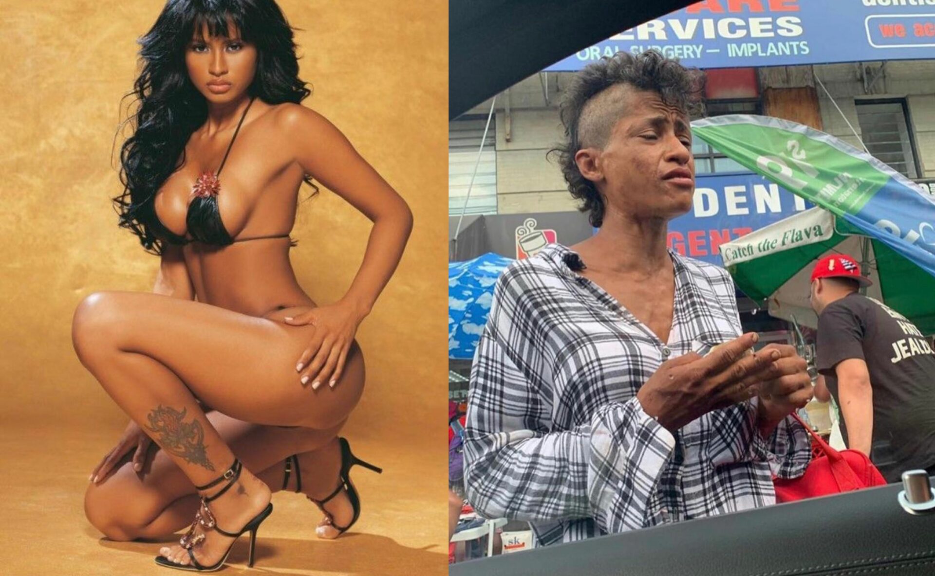 Arremeten contra reportera por entrevistar a ex bailarina de JLo que  sobrevive en las calles