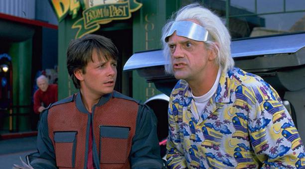 Marty McFly y el Dr. Emmet Brown «viajaron en el tiempo» y se reencontraron en el 2020