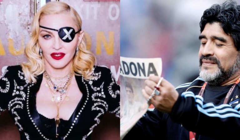 ¿Por culpa de la dislexia? Madonna se hace tendencia en redes tras la muerte de Maradona