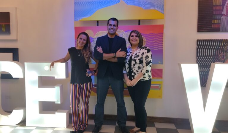 «Conversación entre 3»: Alejandro, Paula y Tatiana presentaron su galería de arte en La Dolce Vita