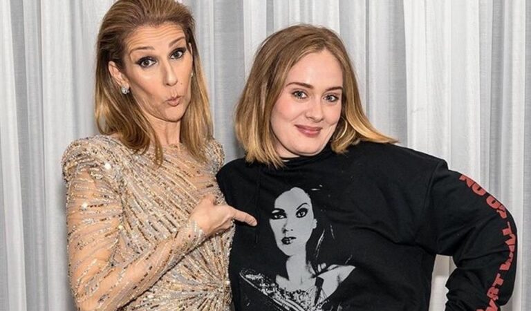 Adele firmó nuevo contrato y recibió consejos de Celine Dion 