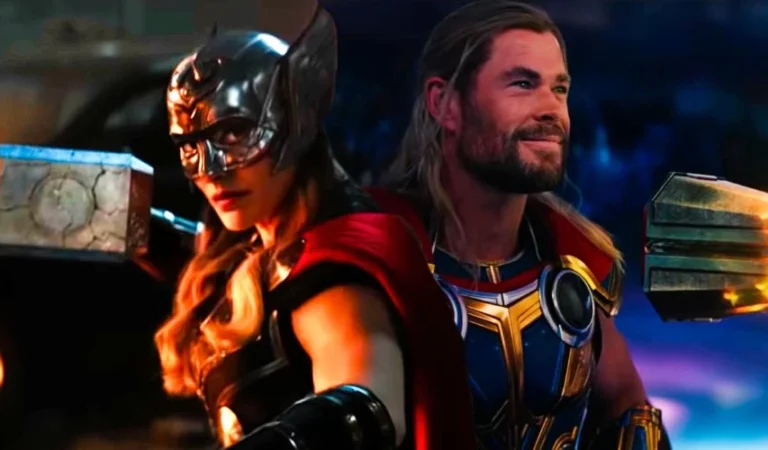 Thor y Jane Foster están juntos y listos para la batalla en la imagen de Love & Thunder