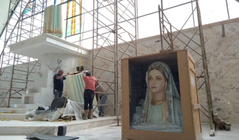 ¡Ya está lista! Instalada imagen de la Virgen de Fátima en el Santuario construido en su honor
