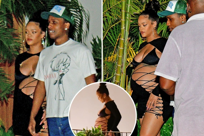 Pillan a Rihanna sin ropa interior tras callar los rumores de que el padre de su bebé la engañó