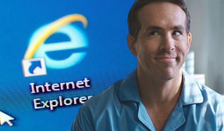 Ryan Reynolds atribuye en broma a Internet Explorer su éxito como actor