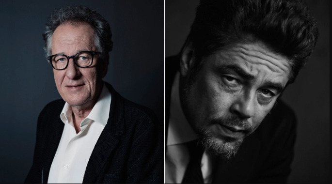 Geoffrey Rush y Benicio Del Toro serán homenajeados en el Festival de Cine de Karlovy Vary