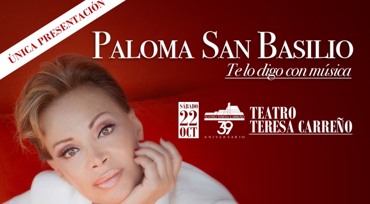 Paloma San Basilio alzará su vuelo en Venezuela el próximo 22 de octubre