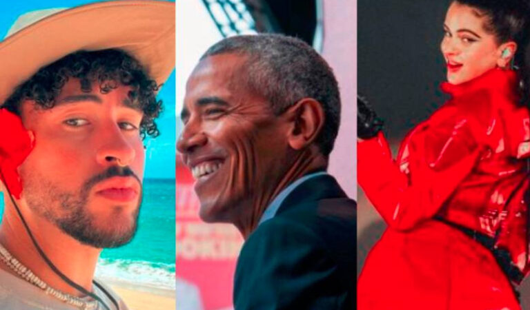 Bad Bunny y Rosalía están la lista de música favorita de Barack Obama en este 2022