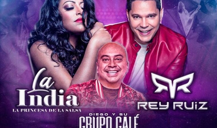 «La Salsa llega a la Terraza» reunirá en una misma tarima a La India, Rey Ruiz y el Grupo Galé