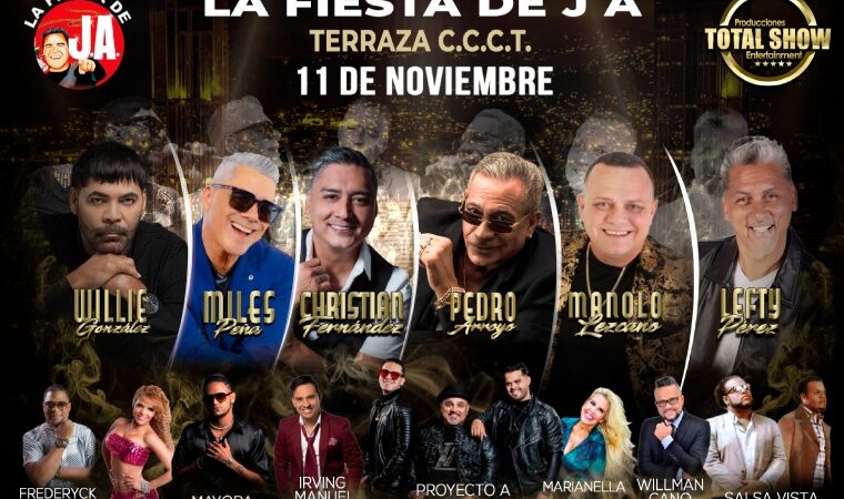 “La Fiesta de J.A.”: El evento que reunirá a importantes exponentes del género salsa