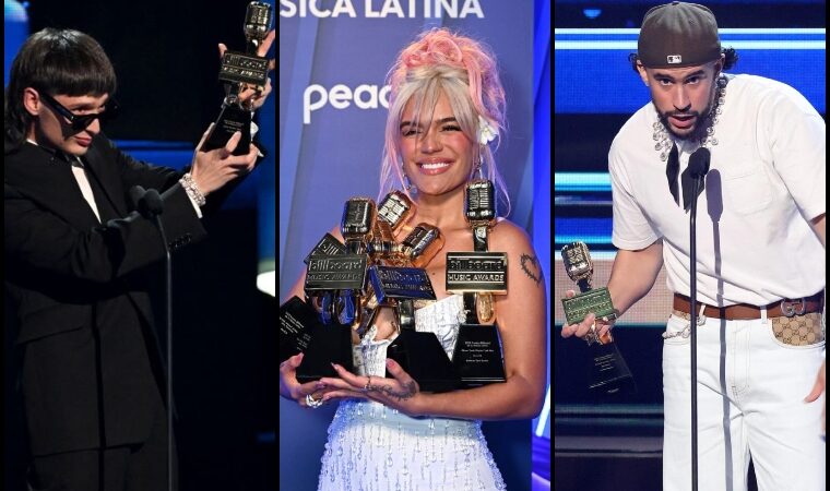 Se lucieron: Karol G, Bad Bunny y Peso Pluma se alzaron como los más galardonados de los Premios Billboard de la Música Latina 2023