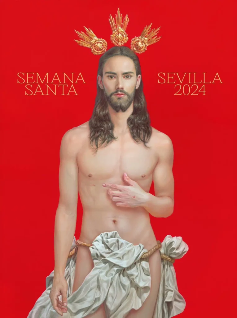 Representación de Jesus en la Semana Santa de Sevilla