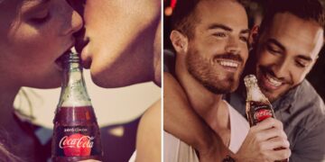 beso lesbico en campaña de Coca Cola causa furor en redes sociales