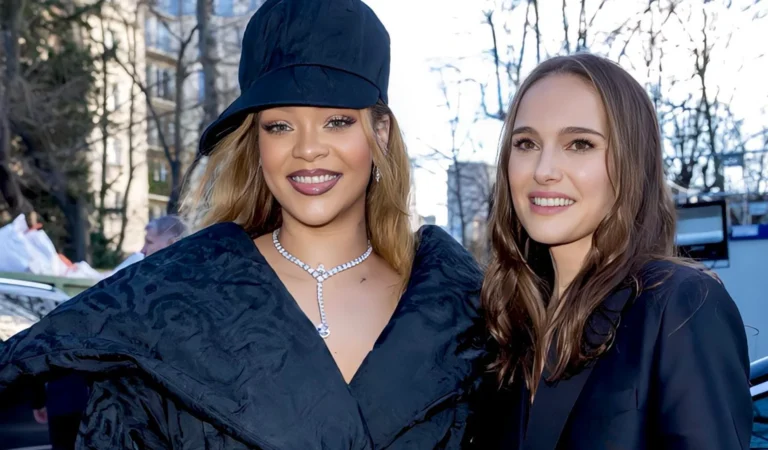 Fashion Week Paris 2024: Rihanna y Natalie Portman protagonizaron un épico encuentro