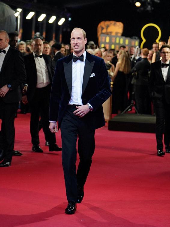 Príncipe Guillermo en los BAFTA