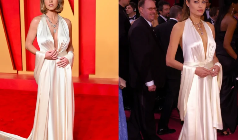 Aprovechando el fenómeno de la moda vintage, ¿Sydney Sweeney vistió igual que Angelina Jolie en los Oscar?