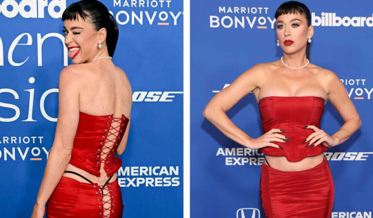 ¡Escándalo en los Billboard! Katy Perry encendió la alfombra roja con atrevido look 