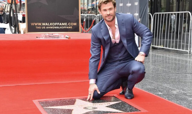Chris Hemsworth dedica su estrella de Hollywood a su esposa Elsa Pataky