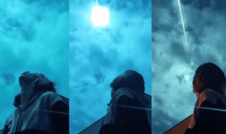 ¡Sin duda es el mejor video de su vida! Una chica capturó el momento en el que un meteorito iluminó el cielo de Portugal