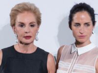 Carolina Herrera y su hija. Foto cortesía