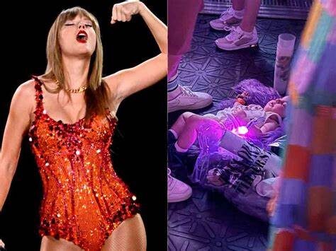 ¡No puede ser! Un bebé presenció el concierto de Taylor Swift desde el suelo