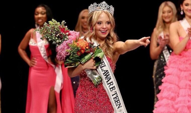 ¿Inclusión forzada? Candidata con síndrome de Down gana la corona en el Miss Teen USA Delaware