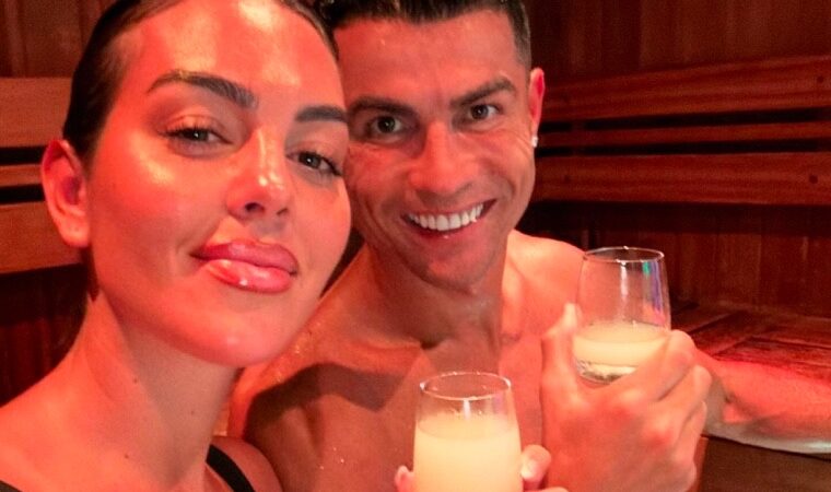 Georgina Rodríguez y Cristiano Ronaldo encienden las redes con su rutina de estiramiento