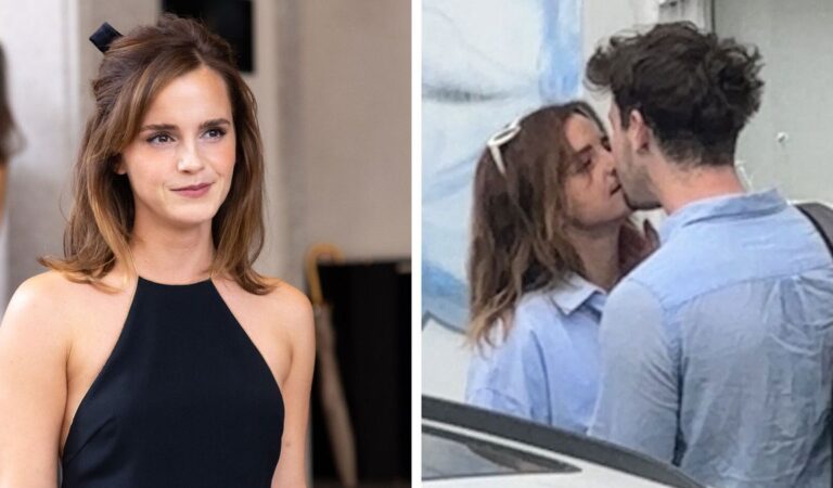 ¡Tremendo beso! Emma Watson es captada con las manos en la masa