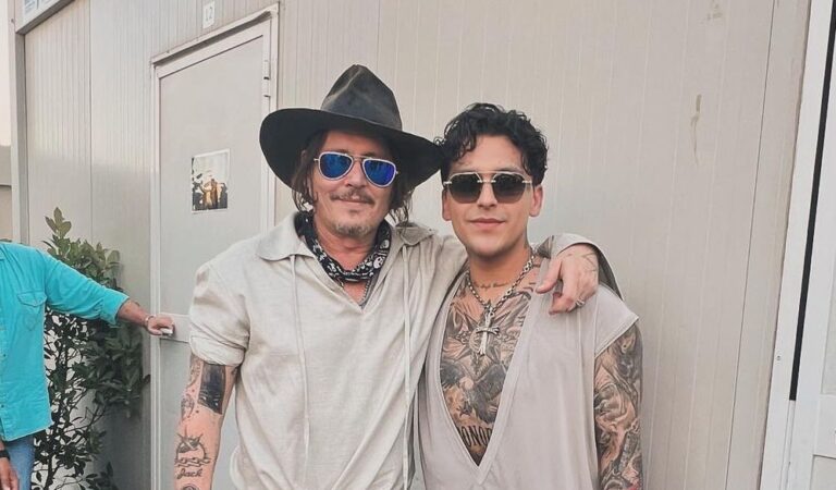 ¡Increíble! Christian Nodal y Johnny Depp juntos