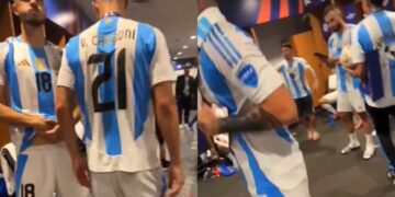 Selección argentina haciendo burla de los colombianos- Foto Cortesía