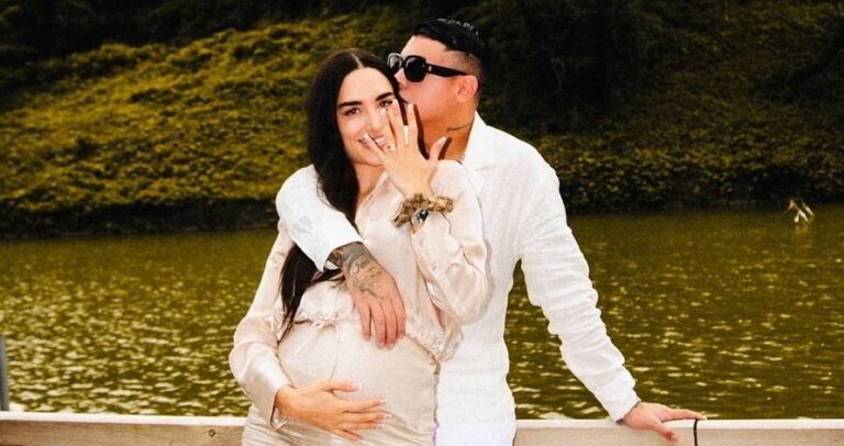 Kevin Roldán y su esposa- Foto Cortesía