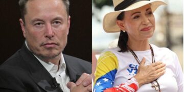 Elon Musk y María Corina Machado- Foto Cortesía