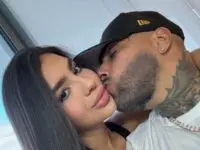 Nicky Jam y su novia- Foto Cortesía