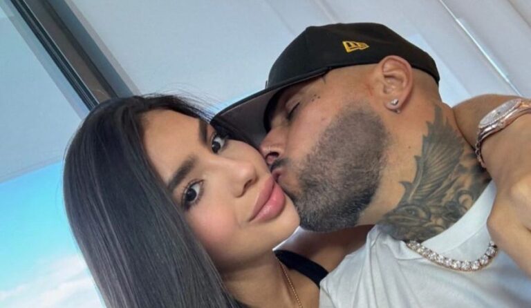 Nicky Jam y su novia- Foto Cortesía