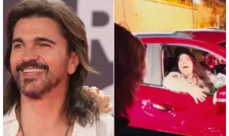 Juanes sorprendió a una fanática cantando en plena calle