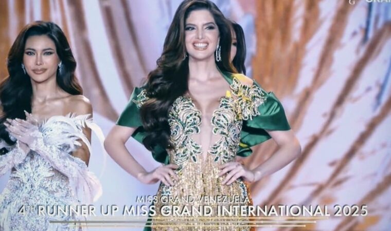 Nariman Batthika deja huella en Tailandia al obtener el cuarto lugar en el Miss Grand Internacional 2025